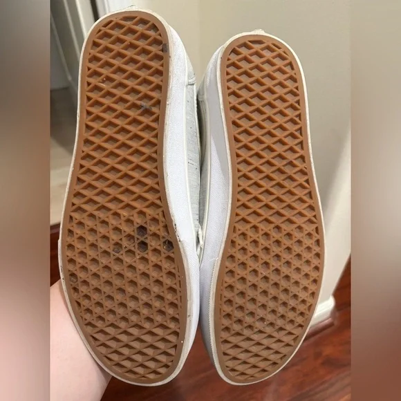 Vans Gray and White Casual Sneakers Women’s size 10 - Picture 5 of 7